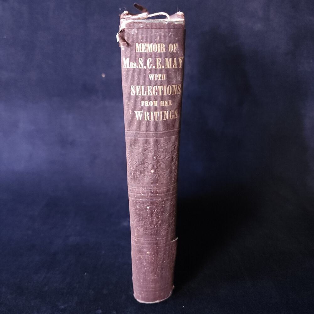1849 Selections Memoir Of Mrs Sarah C Edgarton Mayo From The Writings VTG Book